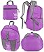bago Lightweight Small Hiking Backpack for Women and Men - 25L Travel Day Pack - Foldable Hiking Daypack Ultralight for Camping Outdoor Sports - Day Bag Packable Backpack for Travel (Purple)