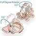 Finger Ring Stand Grip,2 Pack Luxury Glitter Diamond Universal Metal Kickstand for iPhone 16/15/14/13 Pro Max, Galaxy S24/S23/S22 Ultra, Finger Ring Grip Holder for All Smartphone, Pink/Bowknot