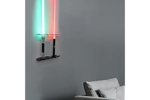 HHUXIUE Lightsaber Wall Mount Lightsaber Stand Sword shelf Suitable for Lightsaber Stand Lightsaber Display Swords Light Saber Sword Wall Bracket (Black 6 holes)