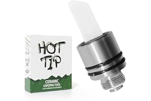 PYNOGEEZ Ceramic heating head, heating fast, suitable for 510 interface, suitable for cutting wax, sticking oil, etc. (silver)