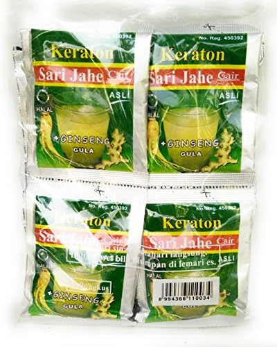 Keraton Sari Jahe Cair - Ginger Juice Tea 12-ct, 360 Ml