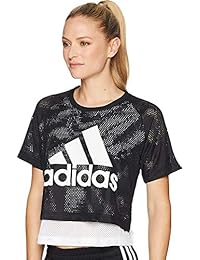 Top corto de malla adidas ID para mujer