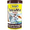 Tetra Min Fish Food Flakes, Complete and Varied Food for All Tropical Fish, 500 ml/100 g