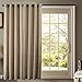 Furniture Fresh - Burlap Look - Blackout Thermal Faux Linen- One Patio Panel (102x84, Beige)