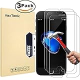 [3Pack] iPhone 8 Plus 7 Plus Screen Protector, MaxTeck 0.26mm 9H Tempered Glass Screen Protector Anti-Shatter Film for iPhone 8 Plus / 7 Plus 5.5