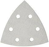 Bosch SDTW122 3-1/2 In. 120 Grit 25-Piece White Detail Sander Abrasive Triangles for Paint