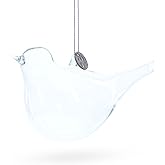 Bird Clear Glass Christmas Ornament