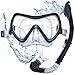 DIVE IT Snorkel Mask - Snorkel Set - Scuba Mask with Dry Snorkel Mask with Dry Snorkel Anti-fogging Lens & Dual Strap System