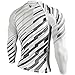 Hayabusa Metaru Charged Long Sleeve Brazilian Jiu Jitsu Rash Guard Shirt(White/Black, M)