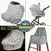 Infant Car Seat Cover, Stretchy Nursing Scarf, Car Seat Canopy, Shopping Cart Cover, High Chair Cover Protects Babies and Breastfeeding Mothers. Multiuse Cover for Babies (Arrows)