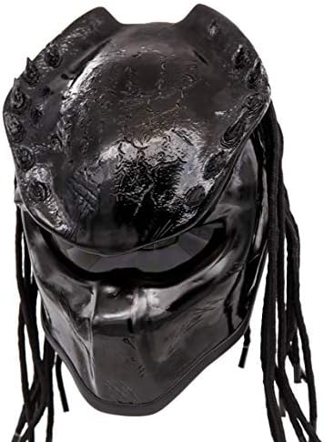 Predator Motorcycle Helmet - SNI Approved - Unisex - Black Spiked