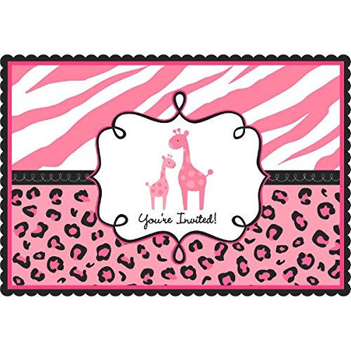 Sweet Safari Girl-Postcard Invitations