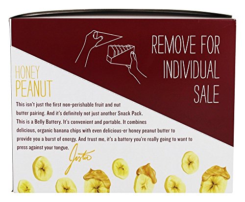 JUSTINS Nut Butter Peanut Honey Banana, 1.3 Ounce (Pack of 6)