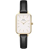 Daniel Wellington Quadro Pressed Women&rsquo;s Watch &ndash; 20x26mm Square Case, Japanese Quartz Movement, Leather Strap, Water Resistant, Gold Watch for Women - Sheffield