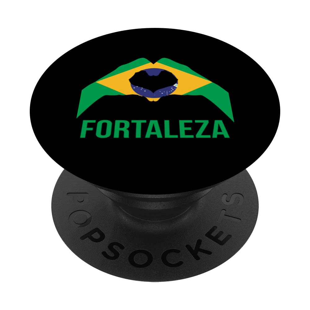 Fortaleza Brazilian City Love Brazil Flag PopSockets Swappable PopGrip