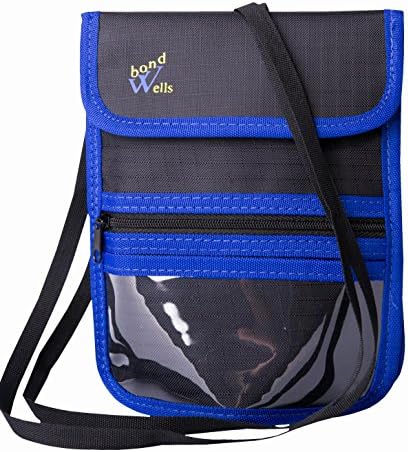 Travel Wallet-Neck Pouch-Purse with RFID Protect Cards-Passport Holder-by WellsBond