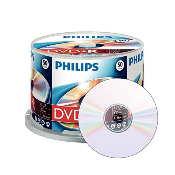 Philips DVD+R Rohlinge High-Speed (4.7 GB /120 Minuten Video, 1-16x Speed, 50er Spindel) – Bild 3