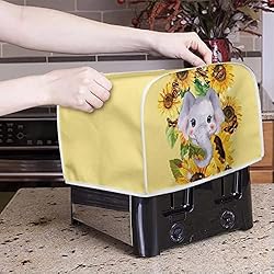Talayituse Elephant Sunflower Print 2 Slice Toaster