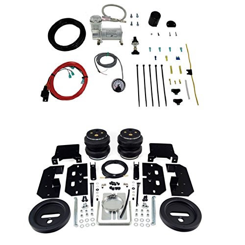 Air Lift 57595/25854 Rear Set of Load Lifter 7500XL Series Air Springs w/Load Controller Single Path On-Board Air Compressor System Bundle for Ram/Dodge