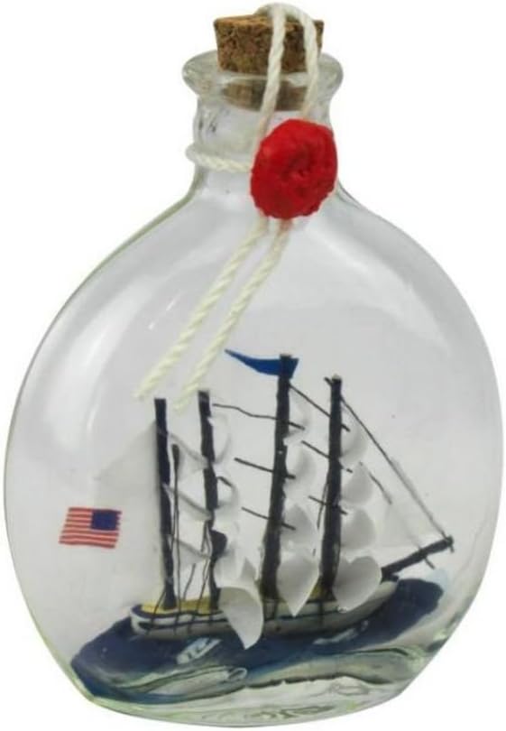 Nautical Theme Decoration Boat In A Bottle Ship Model Flying Cloud Model Ship In A Glass Bottle 4 Inch Watercraft Toys Games Queppelin Com