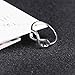 SOMEN TUNGSTEN 925 Sterling Silver Ring Infinity Knot Rings Eternity Wedding Band Size 5.5