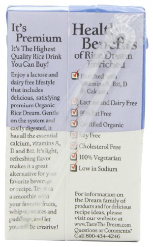 Rice Dream Organic Rice Drink, Original, 8 Ounce (Pack of 24)