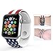 for Apple Watch Band,Voberry® Soft Silicone Sport Style Replacement Band for Apple Wrist Watch for Women Girls (38mm, US Pattern )