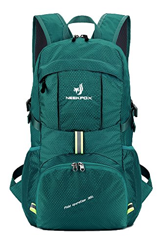 NEEKFOX Lightweight Packable Travel Hiking Backpack Daypack, 35L Foldable Camping Backpack,Ultralight Outdoor Sport Backpack (06.Green)