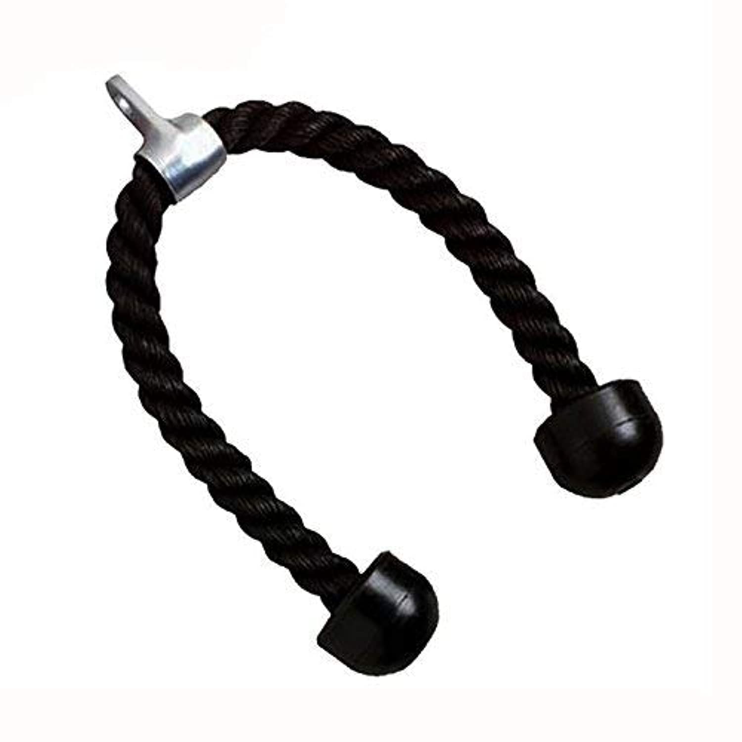 OFKPO Deluxe Gym Tricep Ropes 27-inch Rope Length Heavy Duty Polypropylene Braid Tricep Rope Pull Down (Black)