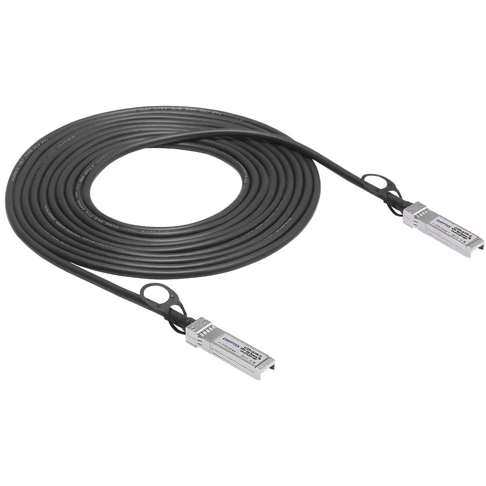 QSFPTEK 10Gb/s SFP+ DAC Cable 7 Meters (7M), 10GBASE-CU Passive Direct Attach Copper Twinax SFP+ Cable for Cisco SFP-H10GB-CU7M, Ubiquiti, D-Link, Supermicro, Netgear, Mikrotik — image 1