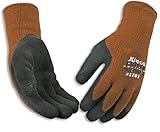 Kinco 1787 Frostbreaker Foam Latex Form Fitting Thermal Gripping Glove, Work, Large, Brown (Pack of 6 Pairs)