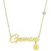 Trendy Stainless Steel Charm Constellation Necklace Body Jewelry Crystal Chain Twelve Zodiac Letter Necklaces For Women