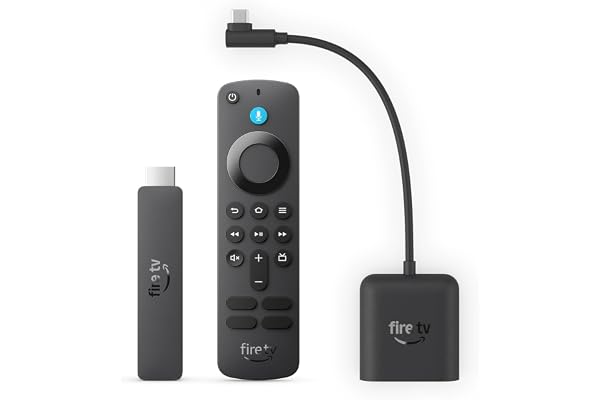 Amazon Fire TV Stick HD (newest model) bundle with Right Angle USB-C Ethernet Adapter