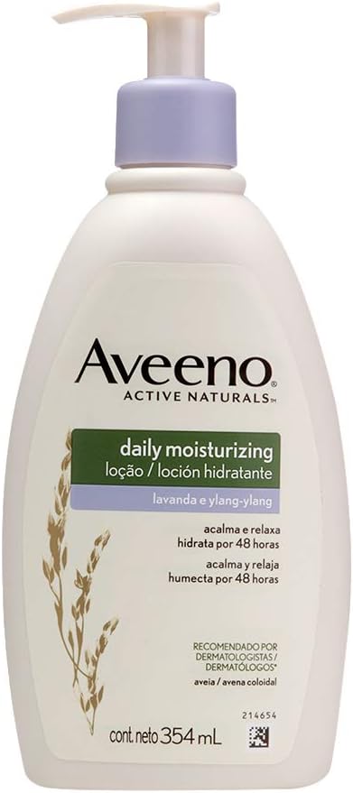 Loção Hidratante Daily Moisturizing Lavanda E Ylang 354Ml Aveeno (7891010880538)