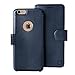 LUPA iPhone 6S/6 Wallet Case - Durable, Slim, Lightweight with Classic Design & Ultra-Strong Magnetic Closure - Faux Leather, Navy Blue, for Apple iPhone 6s/6