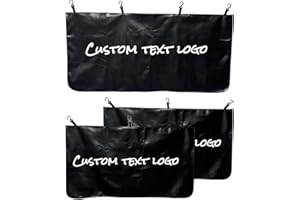 Custom Fender Covers for Mechanics Personalized Vehicle Work Mat（3 Pack） (Black)
