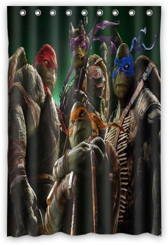 Scottshop Custom Teenage Mutant Ninja Turtles Shower Curtain High Quality Waterproof Polyester Fabric Bathroom Shower Curtains 48" x 72" Inch