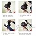 Beauty Wig World BUN Up Do Hair Piece Hair Ribbon Ponytail Extensions Comb Clip Scrunchy Scrunchie Curly or Messy #1B Black