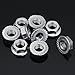 5/16-18 Serrated Flange Hex Lock Nuts, Stainless Steel 18-8 (304), Bright Finish, 50 PCS