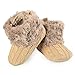 Arshiner Toddler Girls Fleece Woollen Fur Knitted Snow Boot