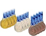 PARAOR 12 Pcs Large Size Metal Medals, Winner Gold