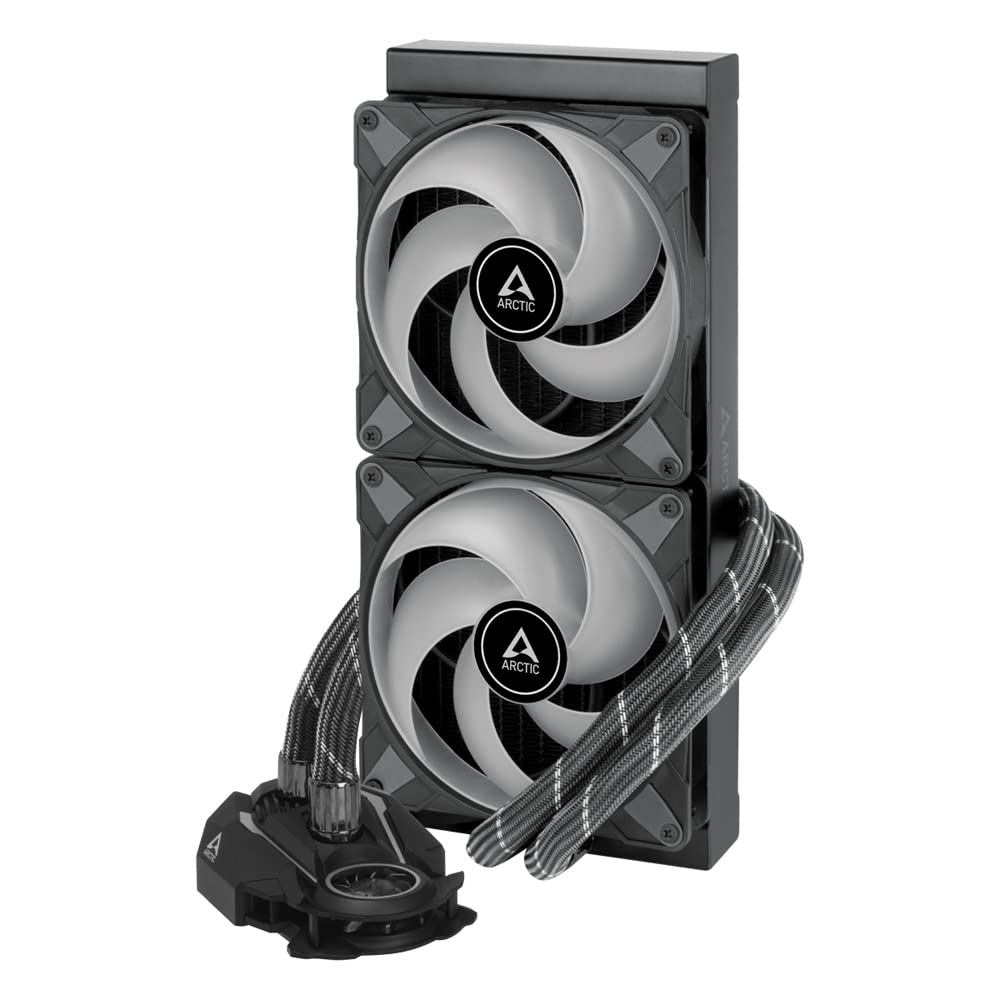 ARCTIC Liquid Freezer II 280 RGB - Multi-compatible all-in-one CPU AIO water cooler with RGB, efficient PWM-controlled pump, fan speed: 200-1900 RPM, LGA1700 compatible - Black
