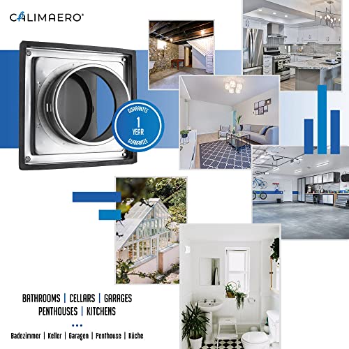 calimaero HWG 6" Dryer Vent Cover Outdoor Walls Cowled External