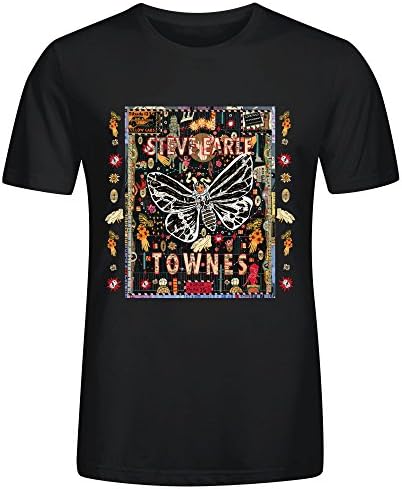 Steve Earle Townes Shirts 100 Cotton Men Crew Neck Black