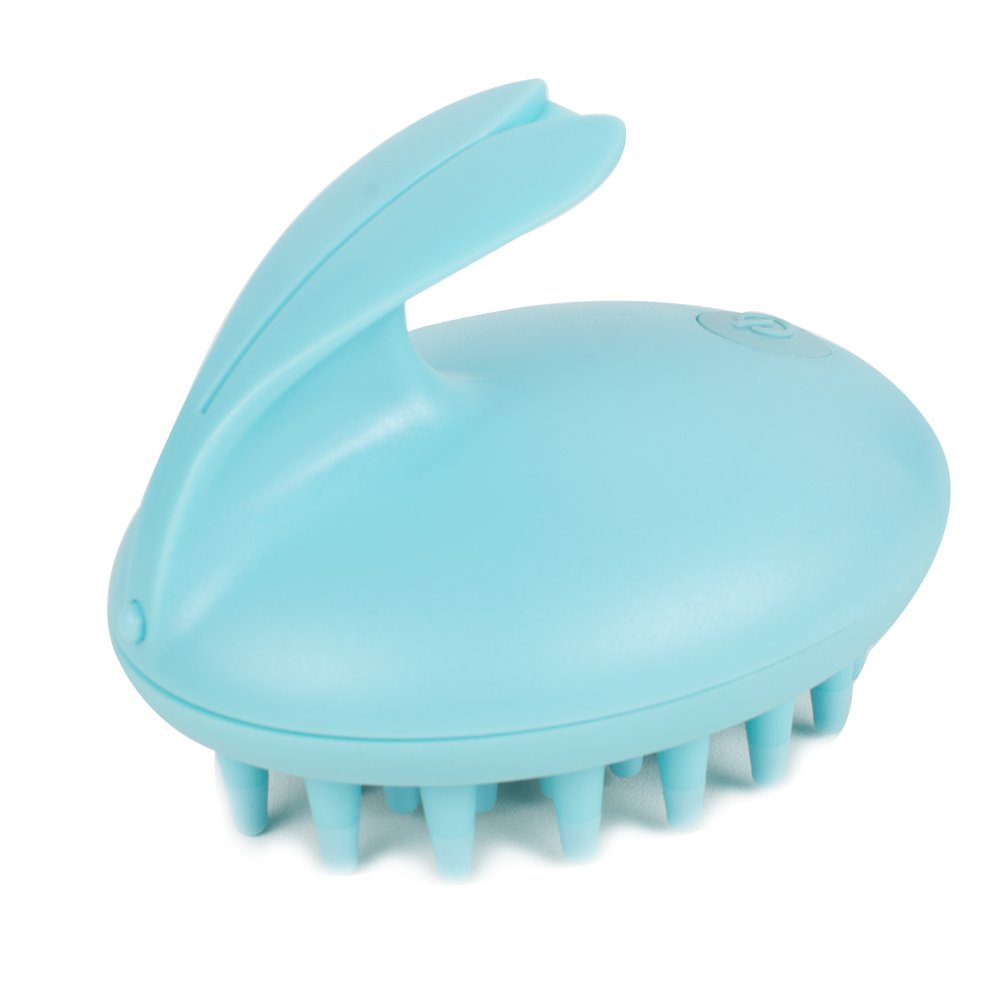 Zinnor Electric Head Scalp Massager Hair Shampoo Comb Hair Care Silicone Massage for Hair Growth Battery Operated Shower Brush Body Washing Brush in Bathroom Wet&Dry Cleaning Tool Household Daily Use