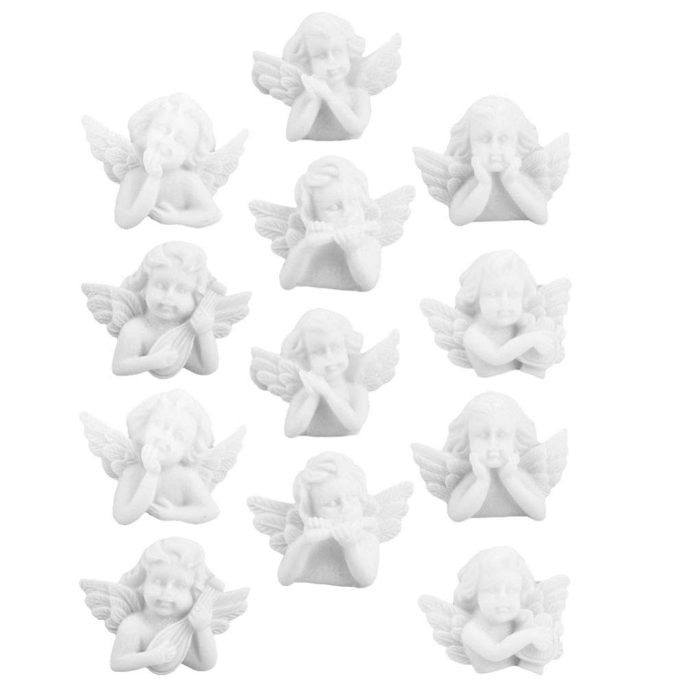 30Pcs Miniature Angel Figurine Mini Angel Statue Resin Embellishments ...