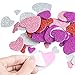JOYIN 126+ Pcs Valentines Day Craft Gift Set with 100 Heart Doilies, 24 Pcs Foam Doilies and 2 Bags Foam Heart Stickers for Kids, Tableware Decoration, Home Activitie, Kitchen Disposable Table Craft