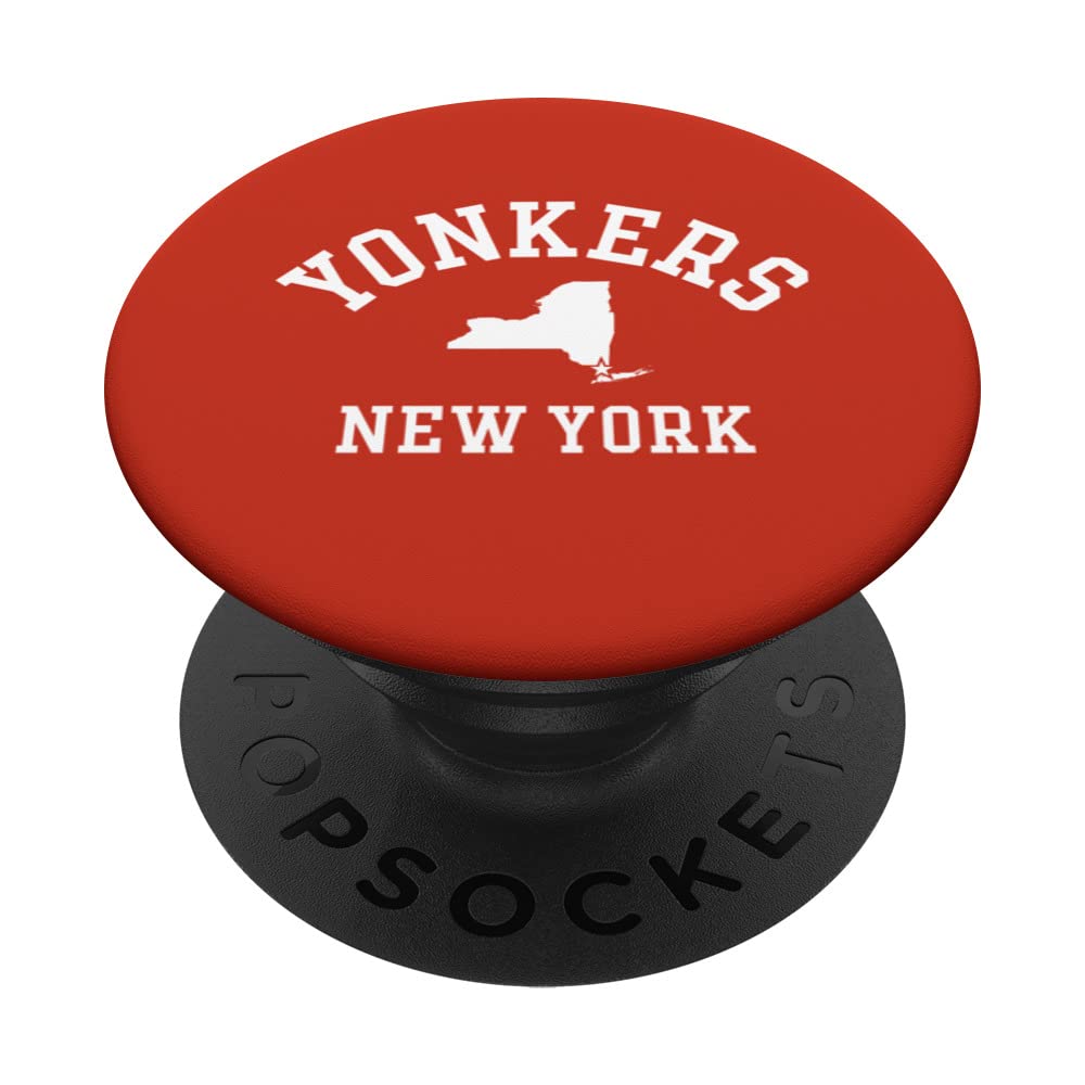 YONKERS NY Athletic Design With State PopSockets Swappable PopGrip