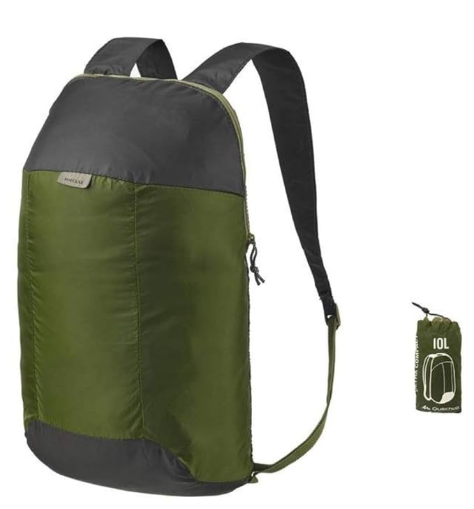 Quechua Ultra Compact 10L Backpack Forest Green Casual