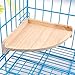 HMH PET Bird Perch Platform Wood Stand and Swing for Small Animals Hamsters Parrot Conure Cockatiel Budgie Gerbil Rat Mouse Chinchilla Cage Accessories Exercise Toys,2 Packthumb 2